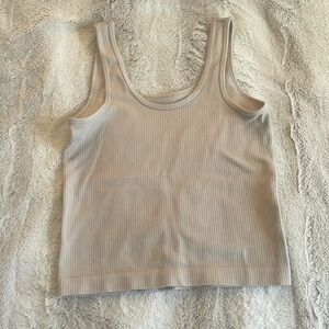 Swoop neck cropped tank